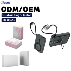 Cargador Portátil Inalámbrico Magnético de Alta Calidad de Fábrica, 10000 mAh, Alta Capacidad, Carga Rápida, con Soporte - Product Image 1