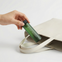 Pot en verre mat vert de luxe personnalisé de 250 ml pour gommes, pilules, suppléments, capsules d'huile de poisson avec tube, flacon et boîte