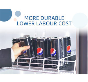 Smart Plastic Beverage Bottle Dispenser mit Glide System Automatic Pusher und <span class=keywords><strong>Gravity</strong></span> Roller Shelf - Product Image 6