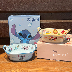 <span class=keywords><strong>Assiette</strong></span> à dîner en céramique de dessin animé <span class=keywords><strong>Disney</strong></span>, plaque à pâtisserie pour un usage domestique, des fêtes, l'école et un cadeau de Noël - Product Image 5