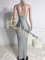 Robe de soirée noire sans manches Ocstrade 2025 pour femmes, avec chaîne en strass, sexy, dos nu, pour soirée dans un club, robe de bal scintillante en cristal
