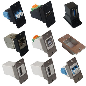 Module informatique aérospatial de type D, adaptateur 5V pour équipement d'automatisation, avec connecteur téléphonique RJ11 à visser pour panneau 86 et panneau de cabinet 1U - Product Image 3