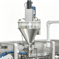 Machine d'emballage verticale automatique à chargement par le haut avec insertion de dépliants pour l'emballage de sachets de poudre alimentaire et de sticks en carton