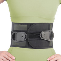 Ceinture de soutien lombaire orthopédique mécanique extra longue avec système de poulie à cordon réglable pour l'entraînement du dos et de la taille