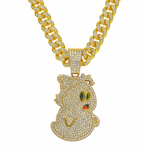 สร้อยคอจี้รูปผีการ์ตูนน่ารักสุดฮิตปี 2026 สไตล์ฮิปฮอปแฟชั่นสำหรับผู้ชาย ทำจากโลหะผสม ขายส่งเครื่องประดับ - Product Image 6