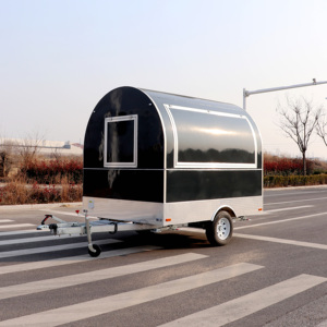 Remorque alimentaire mobile ronde à prix direct usine, livraison gratuite, camion de restauration pour café, pizza, <span class=keywords><strong>burger</strong></span> - Product Image 1