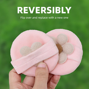 Borla de Maquillaje de Terciopelo Redonda con Brillo para Cosméticos y Polvos de Talco, en Oferta, Económica, con Cinta y <span class=keywords><strong>Estuche</strong></span>, Herramientas de Maquillaje - Product Image 4