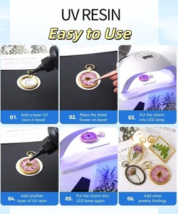 Resina UV de Alta Viscosidad, Inodora, de Curado Dual Solar/UV, Autonivelante, Transparente como el Cristal, Pegamento Epoxi para Manualidades y Joyería - Product Image 3