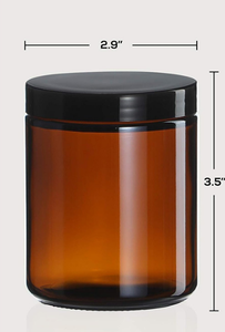 5g 10g 15g 20g 30g <strong>50g</strong> 100g Factory <strong>Candle</strong> Jar Luxury Amber Brown Bottle of Face Cream, and Face Cream Bottle with Cover - Product Image 3