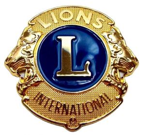 Cabeza de León Personalizada para Insignia Metálica Bañada en Oro con Esmalte Suave/Duro, Colores Personalizados para Clubes de Servicio y Organizaciones Sin Fines de Ganancia - Product Image 2