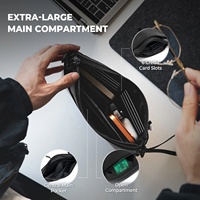 Tas Selempang Pria TILONSTAR TMB113, Tas Penyimpanan Perjalanan, Organizer Portofolio Pria, Dompet RFID