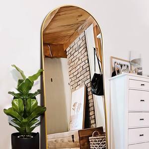 Specchio da pavimento a corpo intero di lusso leggero specchio da camera tridimensionale da parete per dormitorio delle ragazze - Product Image 2