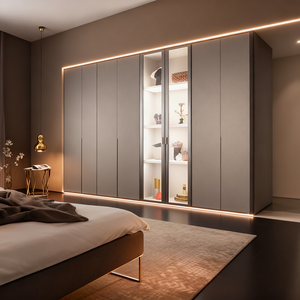 Armario GODI Estándar con Precio Justo, Mueble <span class=keywords><strong>de</strong></span> Madera Maciza <span class=keywords><strong>de</strong></span> 3 Puertas para Ropa <span class=keywords><strong>de</strong></span> Mujer, Mueble <span class=keywords><strong>de</strong></span> Salón con Espejo - Product Image 4