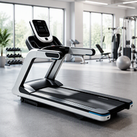 Tapis roulant motorisé professionnel pour salle de sport avec contrôle par clavier, machine de course pour entraînement cardio et aérobique en club de fitness