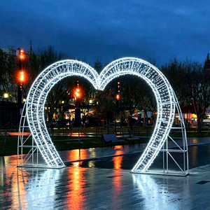 Luces Decorativas en Forma de Corazón para Crear Fondos Fotográficos Nítidos para Hoteles, Céspedes, Caminos de Parques y Áreas de Celebración por Temporadas - Product Image 1