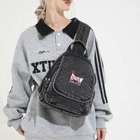 New boridery Denim Fabric Vintage Blue online-mayori-shop Casual Rucksack Designer Ladies Chest Bags (en inglés)