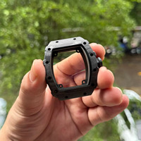 Nouvelle montre de luxe avec boîtier en fibre de carbone 3502, motif en fibre de carbone véritable CNC, boîtier de montre pour homme en fibre de carbone naturelle