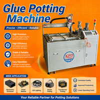 Dispensador de pegamento AB automático de alta precisión para resina epoxi y pegamento PU, máquina de dos componentes para encapsulado de núcleos de motor en producción masiva.