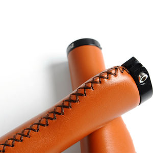 MAXFORD Poignée de VTT Glissante à Double Verrouillage Dead <span class=keywords><strong>Retro</strong></span> Dead Fly Set Cuir PU Poignée universelle en cuir cousu à la main - Product Image 2