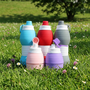 Botella Deportiva Plegable de Silicona de Grado Alimenticio de 600 ml, Suave, Plegable, a Prueba de Fugas, Ecológica, Portátil - Product Image 1