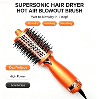 Sèche-cheveux ionique multifonctionnel à séchage rapide 2 en 1, brosse électrique portable MINI, peigne à air chaud pour sécher les cheveux, brosse sèche-cheveux pour les voyages