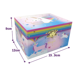Caja Musical de Manivela con Espejo, Diseño Personalizado con Lámina Dorada, Ecológica, de Papel, Entrega Rápida Yiyu - Product Image 4