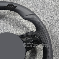 Volant de haute qualité pour Volkswagen Golf Polo Passat CC Jetta Golf R 7 8 6R 8R pour le sport en cuir