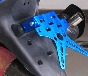 Soporte de Matrícula Metálico para Motocicleta, Soporte de Matrícula Ajustable para Vehículo Eléctrico - Product Image 6