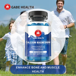 Gomitas de Zinc, Calcio y Magnesio para Adultos, Marca Privada OEM, Suplemento para el Cuidado de la Salud, Apoyo para la Salud Ósea y Muscular, 2 Gomitas Diarias, Personalizadas - Product Image 1