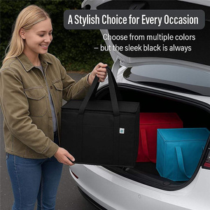 Factory Wholesale OEM Aluminum Insulated Fresh Food Delivery Grocery Shopping Lunch Bag Cooler Bag - Product Image 5
