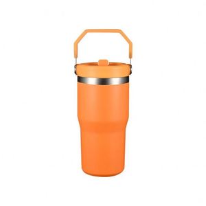 Vaso de Viaje de Acero Inoxidable de Doble Pared con Asa, Termo Aislado de 20 oz para Café, Oficina y Auto - Product Image 2