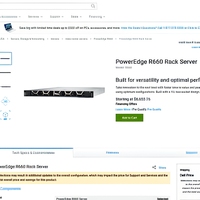 Serveur en rack Dell PowerEdge R660 1U, processeur Intel Xeon Scalable, double socket, DDR5, centre de données d'entreprise