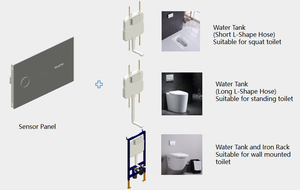 Sistema de Descarga Automática, Válvula de Descarga Neumática con Sensor, <span class=keywords><strong>Cisterna</strong></span> Oculta <span class=keywords><strong>Sin</strong></span> Inodoro - Product Image 5