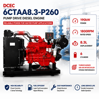 Moteur diesel DCEC CUM 6CTAA8.3-P260 190 kW 260 CV 1800 tr/min 8,3 L 4 temps 6 cylindres turbocompressé pour pompe à eau