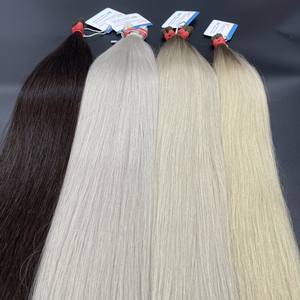 Produit tendance Cheveux!!! Prix de gros Paquets de cheveux russes crus vierges Remy de toutes les couleurs à partir de 100% cheveux crus - Product Image 4