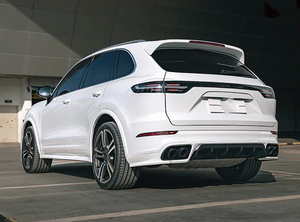 ชุดแต่งกันชนหน้า-หลัง Cayenne รุ่นเก่าเป็นรุ่นใหม่ 9Y0.1 Turbo+<span class=keywords><strong>TKT</strong></span> สำหรับ Cayenne ปี 2011-2014 (วัสดุ ABS+PP+อลูมิเนียม) - Product Image 5
