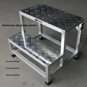 Scala a Piattaforma Industriale Personalizzabile in Lega di Alluminio di Guangzhou - Scala a Due o Tre Gradini per Espositori a Traliccio - Product Image 1