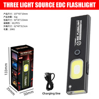 WT8 pour la réparation de voiture Mini magnétique EDC Portable Laser rouge haute lumen étanche outil lumière UV 365mm lampe de poche de poche