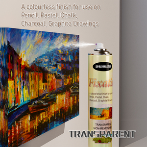 SPRAYMASTER Fixative 300ml - Semprotan Perekat Pelindung Bening untuk Gambar Pensil Pastel Arang Grafit Lem Semprot - Product Image 4