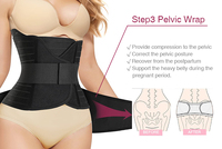 Youjie Ceinture Ventrale de Récupération Post-partum 3 en 1, Gaine Abdominale de Compression, Bande Pelvienne pour Maternité et Soutien Post-natal