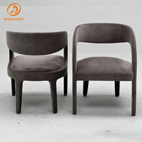Chaise de salle à manger de luxe moderne nordique de haute qualité, mobilier de salle à manger rembourré