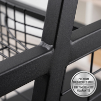 Étagère de présentation double face en treillis métallique pour supermarché, magasin de proximité, îlot central
