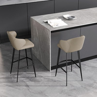 Tabouret de bar moderne et minimaliste en bambou, chaise haute pour usage domestique, chaise de table d'îlot, mobilier de bar design minimaliste de style italien