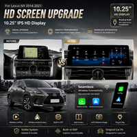 Sistema de Navegación Android Estéreo HD de Doble Sistema RoadNavi para Lexus NX 2014-2021, Reproductor Multimedia de Video, Carplay Inalámbrico, GPS