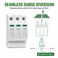 Dispositivo di Protezione da Sovratensioni LVMASolar SPD Tipo 2 20kA 40kA AC DC 275V-1200V 1P 2P 3P 4P Protezione da Fulmini