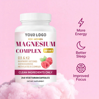 Complément Quotidien Premium pour Femmes : Capsules de Magnésium Complexe avec Glycinate, Malate, Taurate et Vitamine B6