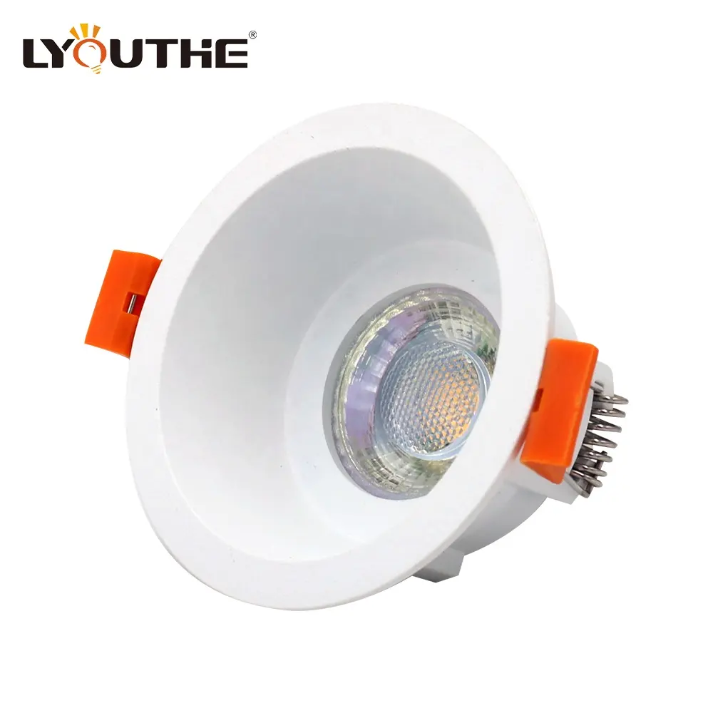 Recessed Gu10 Round Led Spotlight Ceiling Light Fixture Kitchen Downlights Frame Commercial Lighting For Hotel