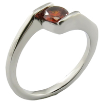 Bagues en pierres précieuses CZ en acier inoxydable pour femmes bijoux de mode de conception simple avec influence religieuse chrétienne