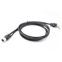 커넥터 공급업체 M12 커넥터 용접 9핀 암 플러그 - RJ45 CAT 6A IP67 방수 커넥터 케이블