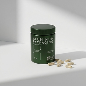 Reliable Aluminum Supplement <b>Container</b> for Health Care Product Packaging - Product Image 1